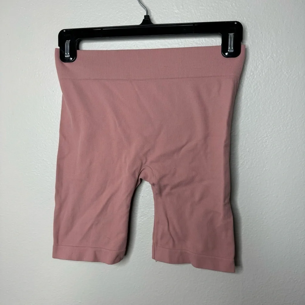 Intimately Free People Seamless Ribbed Biker Shorts Pink